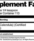 Terravita Marigold (Calendula) (Certified Organic) Powder (4 Oz, Zin: 517745)