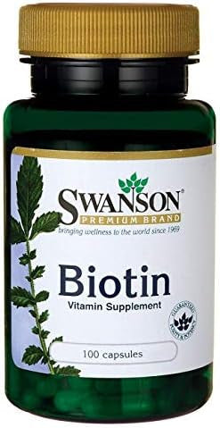 Swanson Biotin Vitamin B7 5000 mcg 100 Capsules