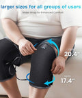 Comfier Heated Knee Massager With Vibration Graphene Heating Knee Wrap With 5 Modes Adjustable Size For All User