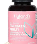 Hyland'S Easy Morning Prenatal Multivitamin And Digestive Health And Morning Sickness Relief 60 Vegan Capsules With Folate Choline Zinc Ginger Root Prebiotics And Algae Dha