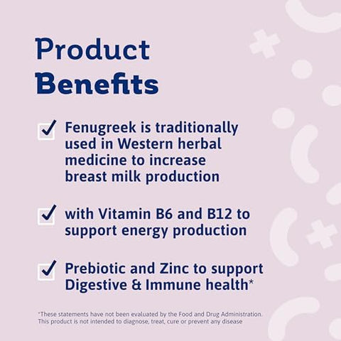 Biostime Mamabiotic Fenugreek Lactation Supplement + Energy Vitamin Complex Lactation & Breastfeeding Support Multivitamin Vitamins B Zinc Fos Prebiotic 30 Satchets