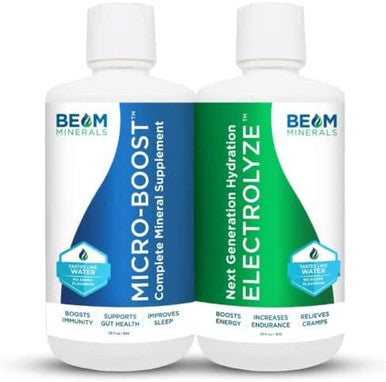 Beam Minerals Micro-Boost Humic Mineral Blend & Electrolyze Liquid And Insta-Lytes Natural Liquid Electrolytes 2Oz