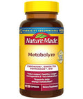 Nature Made Metabolyze Capsules Chromium Picolinate Green Tea Extract And B12 Healthy Weight Management & Fat Metabolism Support 60 Capsules 30 Day Supply