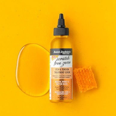 Aunt Jackie'S Braid + Twist Collection Scratch Zone Itch & Tension Treatment Serum Relieve Dry Itchy Scalp With Witch Hazel Biotin And Honey 4 Fl Oz