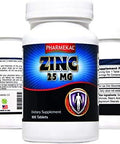 Zinc (As Zinc Gluconate) 25 Mg, 100 Mini Size Easy To Swallow Tablets ÃƒÂ¢Ã¢â€šÂ¬Ã¢â‚¬Å“ Immune Support, Essential Mineral Antioxidant, Healthy Living, Gluten Free, Cgmp Compliant, Made In Usa