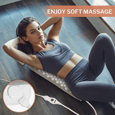 Homlyns Heated Acupressure Mats - 3 Heat Levels With 2 Hours Auto Off Heating Acupuncture Mat Full Body Massage For Pain Relief Pad In Grey