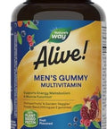 Nature'S Way Alive Men'S Daily Gummy Multivitamin, Supports Energy Metabolism & Muscle Function, B-Vitamins, Gluten-Free, Vegetarian, Fruit Flavored, 150 Gummies (Packaging May Vary)