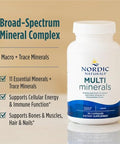 Nordic Naturals Multi Minerals Unflavored - 90 Capsules - 11 Essential Minerals - Optimal Health & Wellness - Certified Vegan - Non-Gmo 30 Servings
