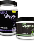 Controlled Labs Bundle: Green Magnitude Creatine Sour Apple (30 Servings) + Purple Wraath Aminos Grape (90 Servings) For Strength & Recovery