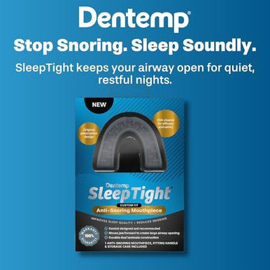 Dentemp Sleeptight Mouthpiece - Anti Snoring Devices Custom Fit Mouthguard For A Better Night'S Sleep - Designed By A Dentist And Made In Usa 2Pk