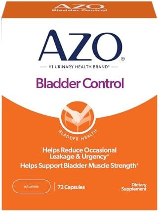 Azo Bladder Control With Goless Daily Supplement Helps Reduce Occasional Urgency Helps Reduce Occasional Leakage Due To Laughing Sneezing And Exercise 54 Count Capsules