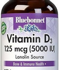 Bluebonnet Vitamin D3 1000 Iu 25 Mcg Strong Bones & Immune Support Supplement For Women & Men Soy Gluten Nongmo Vegetarian Highly Absorbable Vitamin D 180 Veggie Capsules
