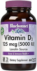 Bluebonnet Vitamin D3 1000 Iu 25 Mcg Strong Bones & Immune Support Supplement For Women & Men Soy Gluten Nongmo Vegetarian Highly Absorbable Vitamin D 180 Veggie Capsules