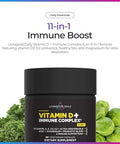 Livingood Daily Vitamin D3 K2 4000 IU Supplement 9in1 Dietary Supplement for Immune Support Made with Vitamins D A E K2 Zinc Magnesium and Probiotic Blend for Maximum Absorption 60 Capsules
