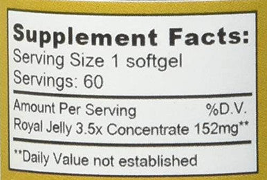 APIHAUS Royal Jelly Softgels, 500mg, 60 Count
