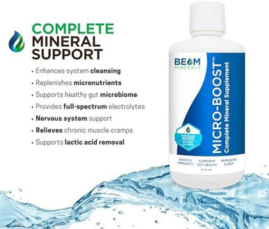 Beam Minerals Micro-Boost Humic Mineral Blend And Insta-Lytes Natural Liquid Electrolytes 2Oz