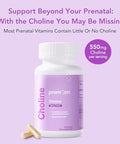 Premom Prenatal Choline Bitartrate Supplement: 550Mg For Cognitive Development Meet Daily Needs" Nutritional Support For Pregnancy & Metabolism Baby Brain Development " 60 Capsules 30 Days Supply