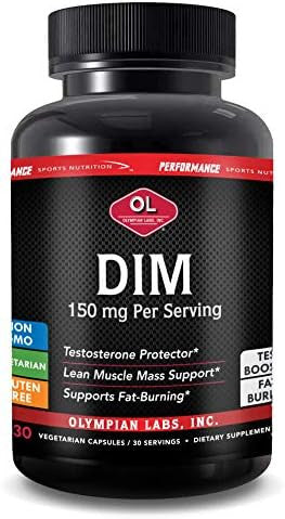 Olympian Labs Dim 150Mg Dim Diindolylmethane Supplement Capsules Supporting Hormone Balance Clear Skin Pcos & Aid In Fitness Regimes 30 Capsules (30 Day Supply)