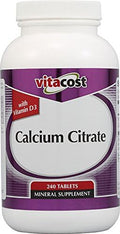 Vitacost Calcium Citrate with Vitamin D31000 mg per Serving 240 Tablets