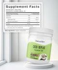 NaturalSlim Coconut Oil with CoQ10 - MCT Oil Organic Coconut Oil for Baking, Mixing with Shake, Smoothies, Coffee, or Ingest Directly - Boost Energy, Metabolism and Immune System Fresh Flavor