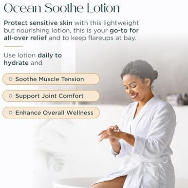 Abundant Natural Health Ocean Soothe Ultimate Bath Bundle with Highly Concentrated Pure Magnesium Salts and Lavender Oil to Help Relieve Problematic and Dry Skin, Safe for Sensitive Skin