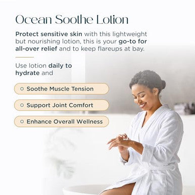 Abundant Natural Health Ocean Soothe Skin Relief Bundle with Highly Concentrated Magnesium Salt for Dry and Flaky Skin, Quick Absorption, All Natural and Fragrance- Skin and Scalp Treatment