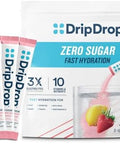 Dripdrop Sugar Hydration Packets Zero Classic Variety Pack Single Serve Electrolytes Powder Drink Mix Lemon Lime Watermelon Peach Passion Fruit Nongmo Gluten Vegan 32 Sticks