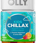 Olly Kids Chillax Gummies Magnesium LTheanine Lemon Balm Chewable Supplement Sherbet Flavor