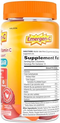 EmergenC Zero Sugar Immune Support Adult Gummies 36 Count