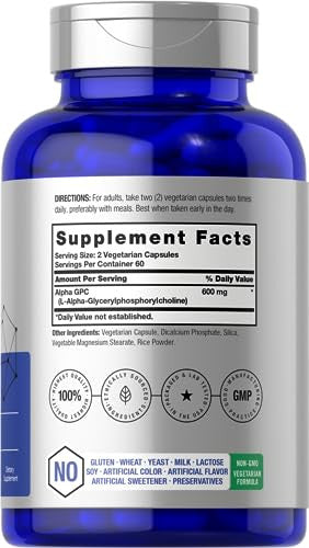 Horbaach Alpha Gpc 120 Capsules 600Mg