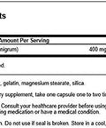 Swanson Full Spectrum Black Currant 400 Milligrams 60 Capsules (2 Pack)