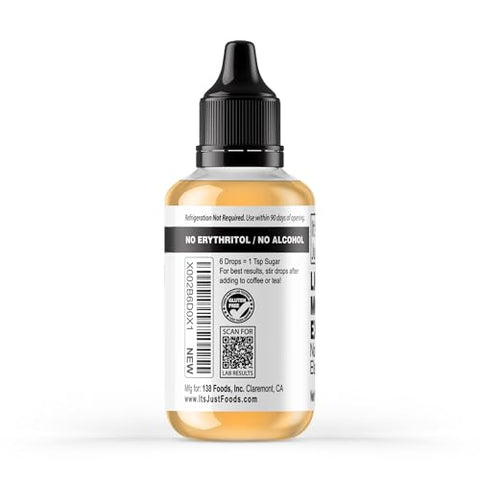 It's Just! Liquid Monk Fruit Extract - No Erythritol, Non-GMO, No Fillers, Keto - 1.5 fl oz