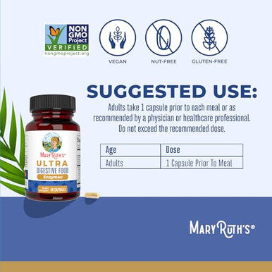 Maryruth's Ultra Digestive Enzymes 60 Count
