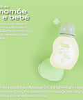Natura - Mam E E Beb Baby Massage Oil - 100 Vegan - Safe & Gentle Lightweight Formula - 99 Natural Origin - All Skin Types - Cruelty Free - Brazilian Beauty - Baby Essentials 3.38 Fl Oz (100Ml)