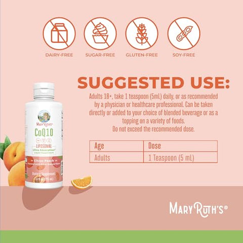 Maryruth'S Maryruth Organics Liquid Vitamin Coenzyme Q10 Heart Health For Mitochondrial Support And Immune System Vegan Non-Gmo 7.6 Fl Oz 45 Servings