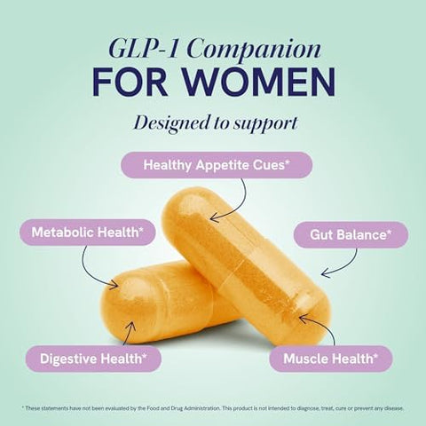 Smnutrition Glp1 Support For Women Nutritional Support With Probiotics Berberine Cinnamon & More Glp 1 Supplement For Healthy Glp1 Activity Digestive Health & Metabolic Balance Nongmo 60 Ct.