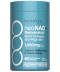 Neocell Nad Resveratrol Supplement With Multi Collagen Bio-Peptides 1000Mg 60 Capsules Supports Healthy Aging & Cellular Energy