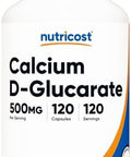 Nutricost Calcium Dglucarate 500Mg 120 Capsules Gluten Nongmo Vegetarian Friendly