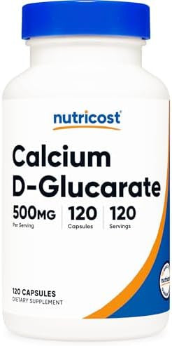 Nutricost Calcium Dglucarate 500Mg 120 Capsules Gluten Nongmo Vegetarian Friendly
