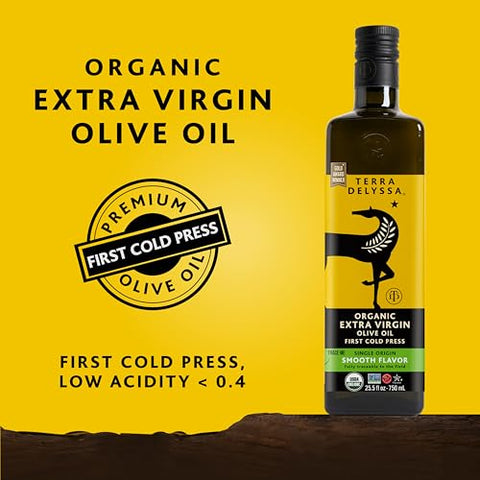 Terra Delyssa Organic Extra Virgin Olive Oil, 25.5 fl oz