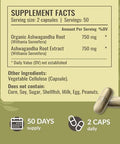 Herbamama Ashwagandha And Lemon Balm Kit - Bundle Of 1500Mg Ashwagandha Root Capsules & 1500Mg Lemon Balm Gummies - Vegan Non-Gmo Gelatin- - 2 Pack