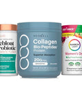 Neocell Women S Debloat Beauty & Balance Bundle 3-In-1 Bundle Pack Collagen Bio-Peptides Protein Debloat Probiotic Women S One Multivitamin