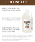 velona MCT Coconut Oil 1 Gallon / 128 Fl Oz | 100% Pure and Natural Carrier Oil | Fractionated | Skin, Face, Body, Hair Care | Use Today - Enjoy Results