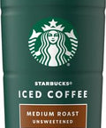 Starbucks Medium Roast Iced Coffee, Black Unsweetened, 48 Fl Oz Bottle