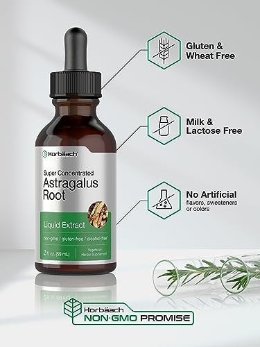 Horbaach Astragalus Root Extract Liquid 2 Fl Oz