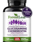 Forestleaf Glucosamine Chondroitin Msm Joint Supplement Complex - 1200Mg 120 Caps