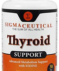 Thyroid Support For Women - Zinc & Selenium Supplement - Iodine Supplement - Ashwagandha & Kelp Supplement - 60 Capsules