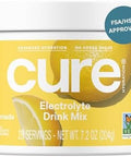 Cure Hydration Plantbased Electrolyte Drink Mix No Added Sugar Fsahsa Dehydration Relief Powder Made With Coconut Water Nongmo Vegan 28 Servings Jar Berry Pomegranate