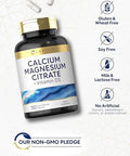 Carlyle Calcium Magnesium Citrate With Vitamin D3 150 Capsules Non-Gmo & Gluten Supplement