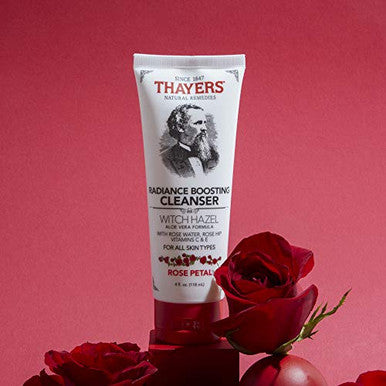 Thayers Rose Petal Radiance Boosting Cleanser With Vitamin C And Vitamin E 4 Ounces